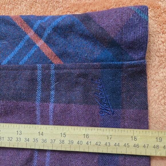 Woolrich Womens Y2K Wool Plaid Mini Skirt Sz 8 Scandi Preppy Old Money Academia - Picture 12 of 12